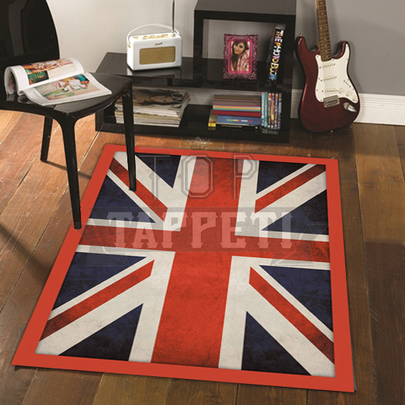 NATION - Tappeto Moderno Stampa Digitale - UK Flag Retrò