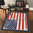 NATION - Tappeto Moderno Stampa Digitale - USA Flag Retrò