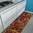 Tappeto Passatoia Salotto Cucina Bagno Lavabile Antiscivolo Moderno Geometrico Arancio - MOD5001