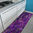 Tappeto Passatoia Salotto Cucina Bagno Lavabile Antiscivolo Moderno Geometrico Viola - MOD5003
