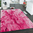 Tappeto Salotto Cucina Bagno Lavabile Antiscivolo Moderno Geometrico Astratto Rosa - MOD5029
