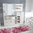 Tappeto Salotto Cucina Bagno Lavabile Antiscivolo Moderno Geometrico Astratto Rosa - MOD5040