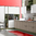 Tappeto Salotto Cucina Bagno Lavabile Antiscivolo Moderno Geometrico Triangolo Rosso - MOD5045