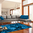 Tappeto Passatoia Salotto Cucina Bagno Lavabile Antiscivolo Moderno Geometrico Azzurro - MOD5177