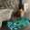 Tappeto Passatoia Salotto Cucina Bagno Lavabile Antiscivolo Moderno Geometrico Azzurro - MOD5204