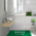 Tappeto Passatoia Salotto Cucina Bagno Lavabile Stampa Digitale Bandiera Verde - ARABIA