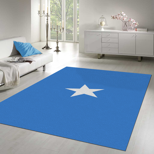 Tappeto Passatoia Salotto Cucina Bagno Lavabile Stampa Digitale Bandiera Stella Azzurro - SOMALIA