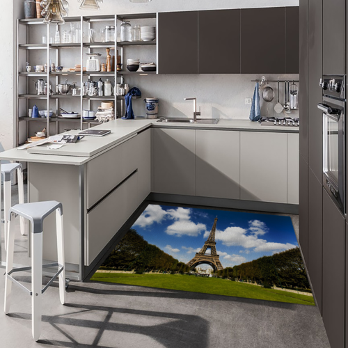 Tappeto Passatoia Salotto Cucina Bagno Lavabile Torre Eiffel Parigi Francia - MON0037
