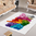 Tappeto Passatoia Salotto Cucina Bagno Lavabile Bambini Giochi Costruzioni Lego Colori - BIM0005