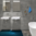Tappeto Passatoia Salotto Cucina Bagno Lavabile Pattern Motivo Geometrico Rombo Azzurro - PATT0012