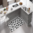 Tappeto Passatoia Salotto Cucina Bagno Lavabile Pattern Schema Cuori Disegnati Bianco Nero PATT0037