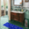 Tappeto Passatoia Salotto Cucina Bagno Lavabile Shabby Chic Blu Foglie - SHAB0009BL